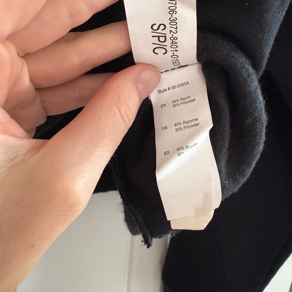 Streetwear Society Black Cropped Long Sleeve Hoodie - Picture 3 of 3